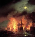 aivazovskiy chesmenskiy Fledermaus Kriegsschiff Seeschlachts